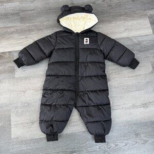Cute Bear Baby Hoodie with Zipper Snowsuit Unisex, 12-18M